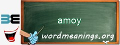 WordMeaning blackboard for amoy